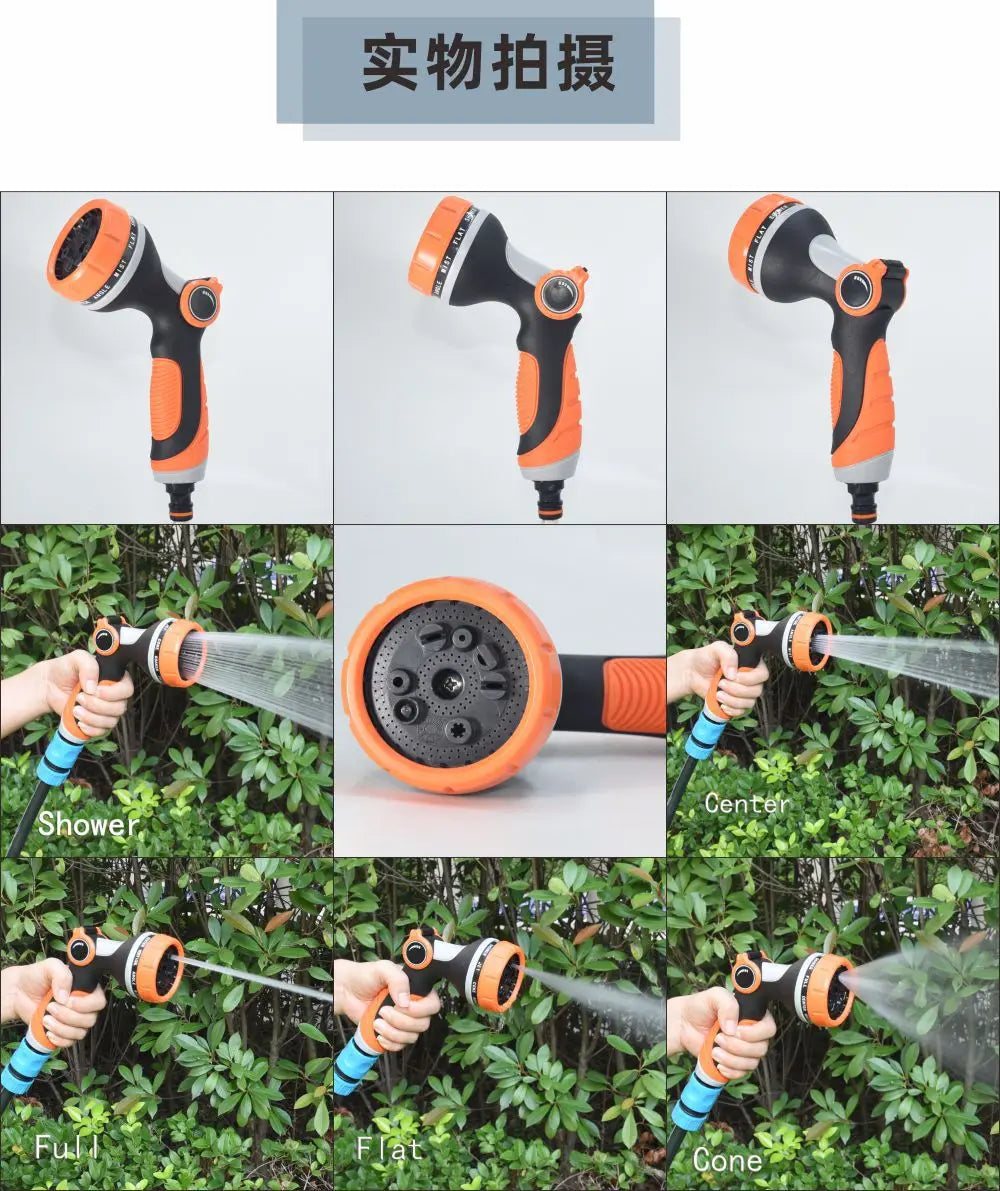 10 Function Garden Flower Watering Gun Family Outdoor Car Wash Watering Gardening Tools Park Spray Nozzle Water Gun