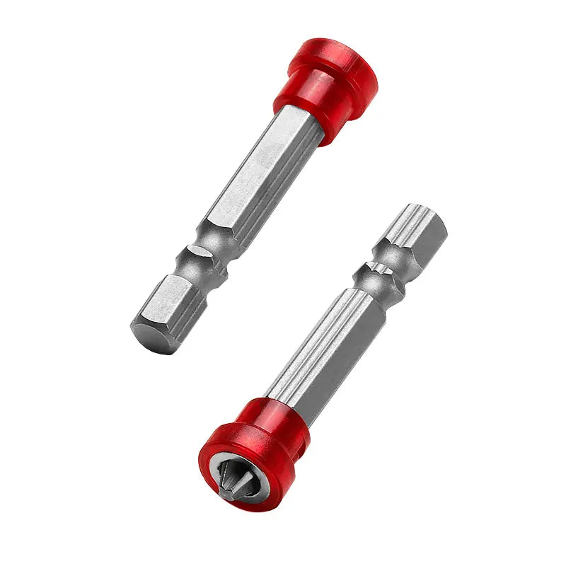 1/4" Screwdriver Bits Red Head Magnet Driver Hex Shank With Magnetizer Cross Magnetic Bit Hand Electric Screw Tools Accessories