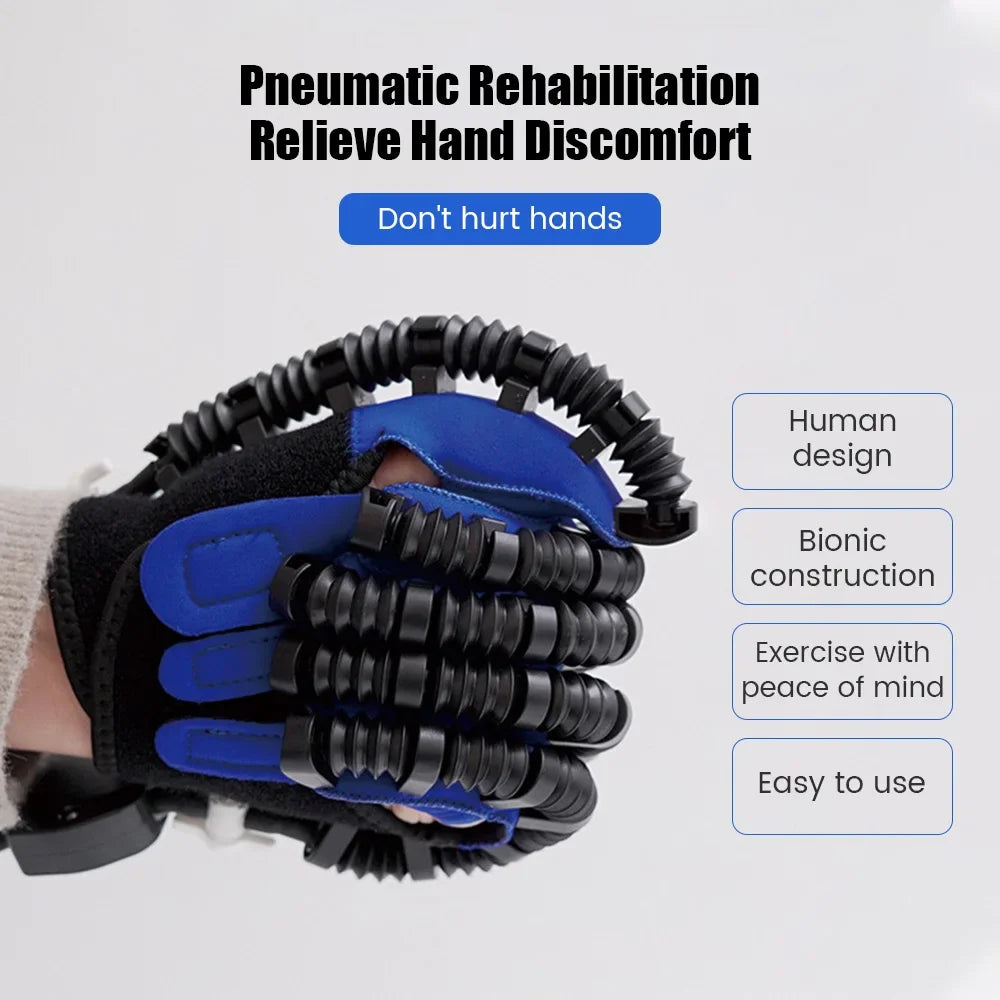 Verbesserter Handmassagehandschuh, Rehabilitationsroboter, Handschuhgerät zur Wiederherstellung der Handfunktion nach Schlaganfall, Hemiplegie, Fingertrainer-Tool